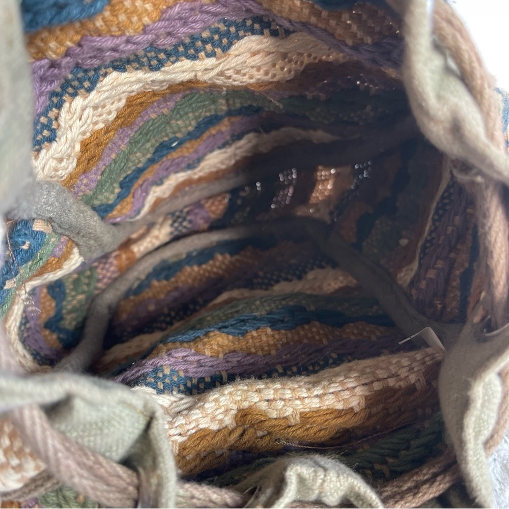 Multicolor Woven  Small Backpack - Picture 14 of 15